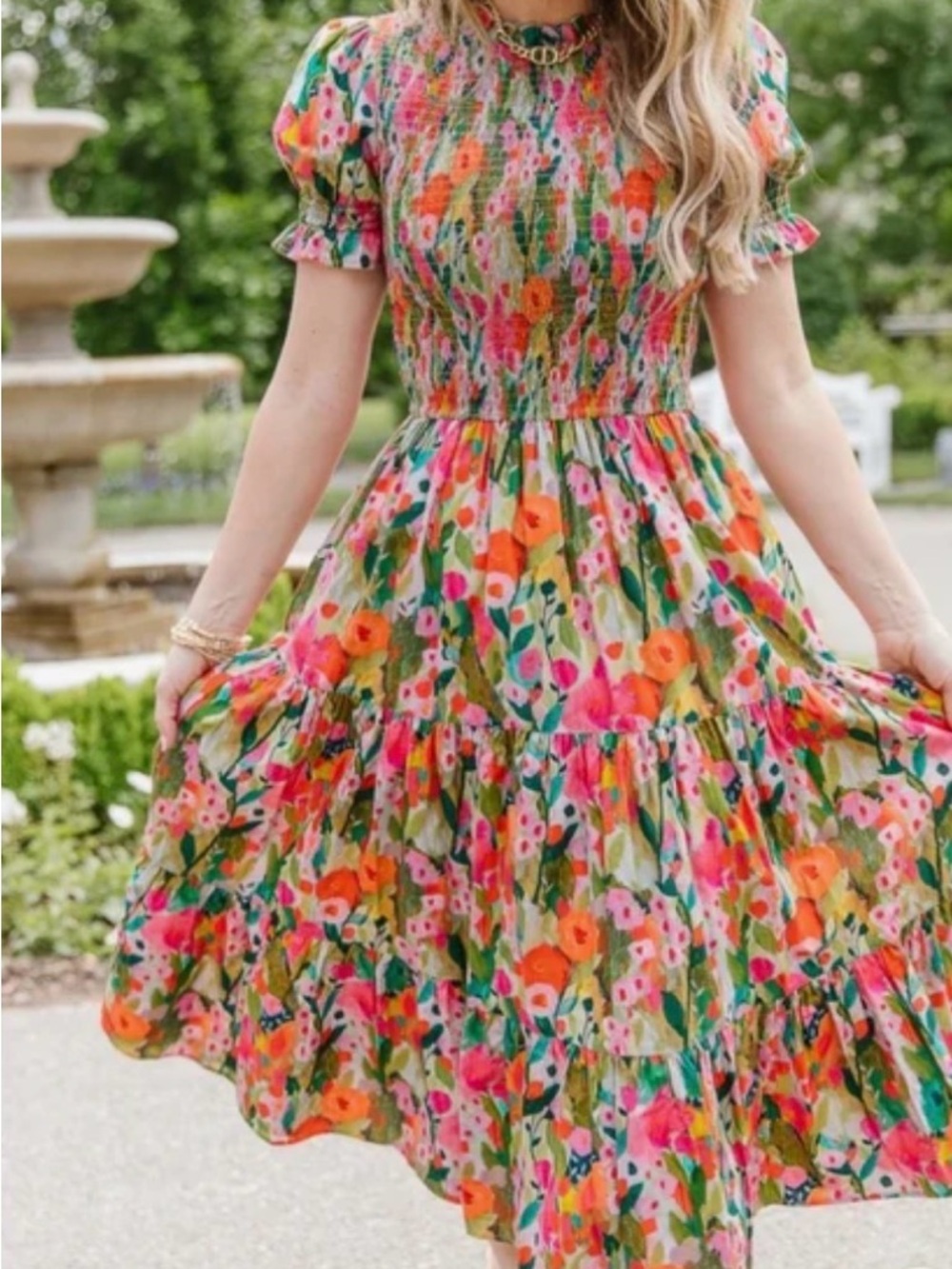 Delia dress multicolor floral ivy city co size small